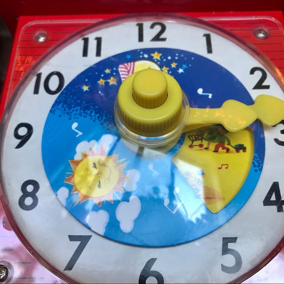 FisherPrice Toys Fisher Price Music Box Teaching Clock 96s Vintage